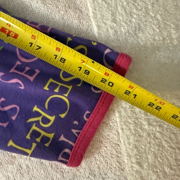 Victoria's Secret Logo Night Shirt Pajamas Long/Short Sleeve Cotton Sz M - Picture 13 of 14